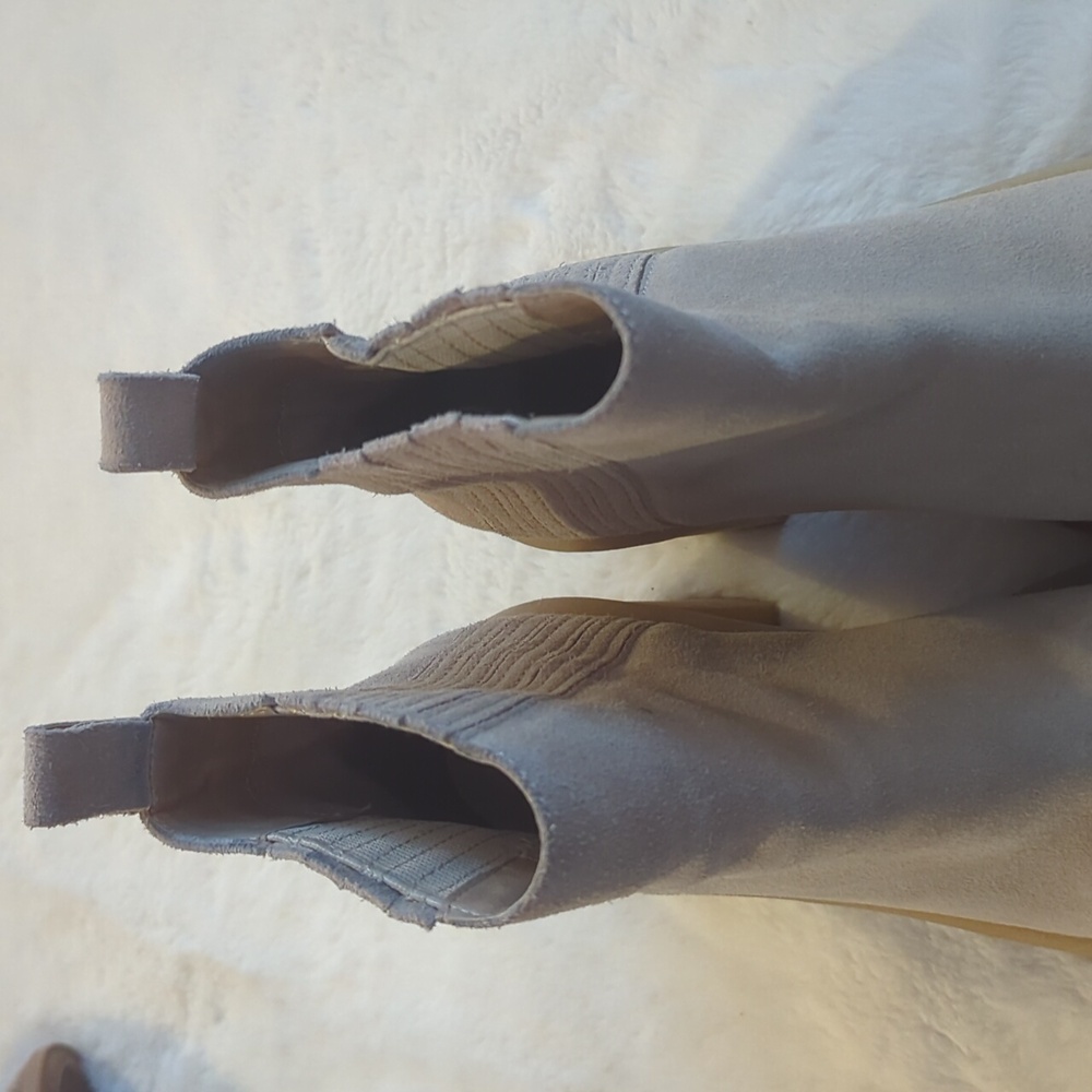 Dolce Vita Celia Tan Chunky Crepe Sole Platform Ankle Boots Women's Size 7.5 - Picture 3 of 8
